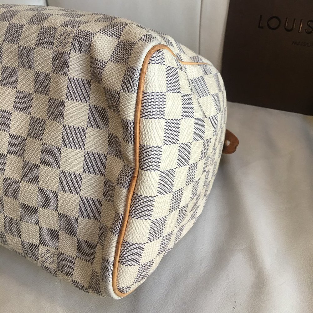 **SOLD ~ please do not buy** Louis Vuitton Speedy 30 Damier Azur - Picture 8 of 16